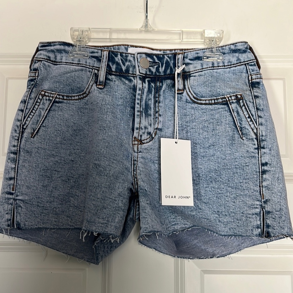 Dear John Light Blue Denim Jean Shorts